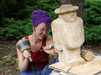 Linß Martin  Steinbildhauer Workshop - Seminar - Sommer-Atelier - Nahe Weimar - Thüringen - Reich der Steine - Steinbildhauer Strukturen Ateliers